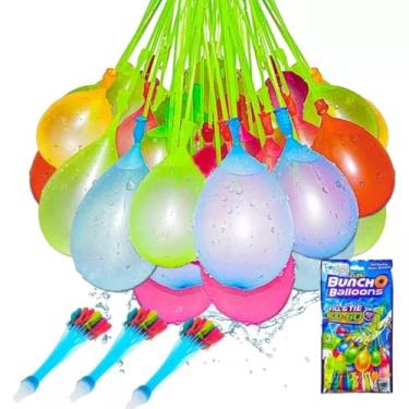 Imagem de Kit de Bexigas para Guerra de Água com 111 Peças - Bexigas Coloridas e Prontas para Uso Imediato, Ideal para Brincadeiras e Diversão ao Ar Livre, Não precisa amarrar - TYDA