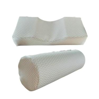 Imagem de Almofada Para Extensão De Cílios + Rolo Apoio Pernas 50x16 - Multiflex