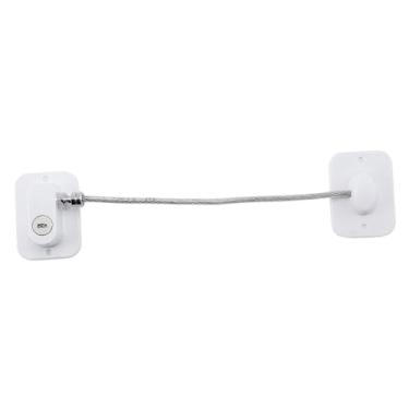 Imagem de EHJRE Flidge Lock Multi -Uso para Cabinete Cabinete Prova para Bebê para a Fridge Lavagem de lavar louça, Branco