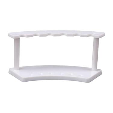 Imagem de Wswqop Pen Stand Stand Pen Holder Organizer Makeup Brush Rack para showcase Craft Shows, Branco