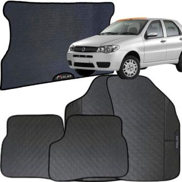 Imagem de Kit Jogo Tapete Palio 2004 a 2013 4 Peças + Tapete Porta Malas Emborra