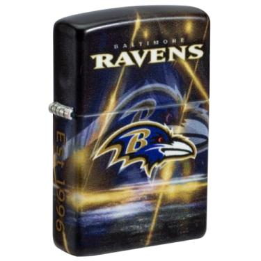 Imagem de Zippo Isqueiro de bolso fosco NFL Baltimore Ravens 540
