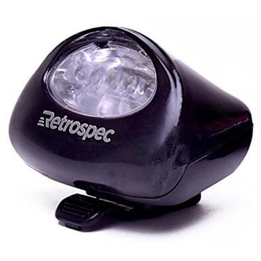 Imagem de Retrospec Biycles Amsterdam-5 Farol de bicicleta ultra brilhante 5 LED Urban Commuter, preto