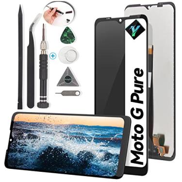 Imagem de YWLRONG LCD para Motorola Moto G Pure Screen Substituição Touch Screen Display LCD Digitalizador Assembléia para Motorola Moto G Pure Substituição com Kit (Preto)