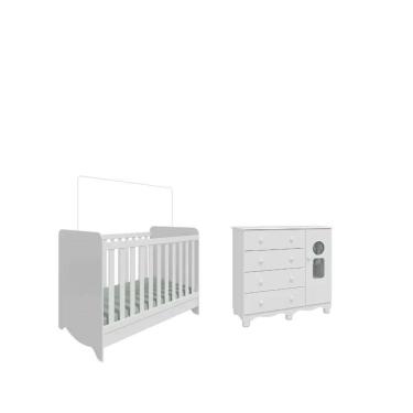 Imagem de Quarto Bebe Moveis Peroba Berço e comoda Dorabelly Tedy Ben