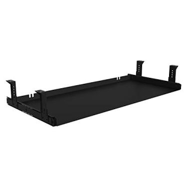 Imagem de FRMSAET Bandeja de teclado sob a mesa material todo em metal resistente 53 cm/60 cm/76 cm plataforma computador gaveta organizador casa escritório cozinha quarto garagem ferramenta de armazenamento
