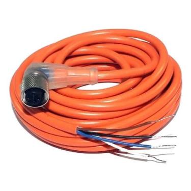 Imagem de K12-A-2M-LN CON.M12 CABO 2M C/LED NPN Metaltex, Laranja