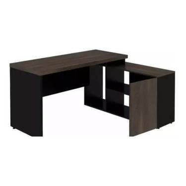 Imagem de Mesa L Diretor 150x120x74cm Tampo 40mm - ATACADÃO DOS MÓVEIS ESCRITÓRI