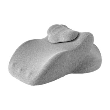 Imagem de DimyFew Travesseiro de cunha com apoio para as costas para leitura em casa, assistir filmes e elevar as costas para a família, Cinza Claro