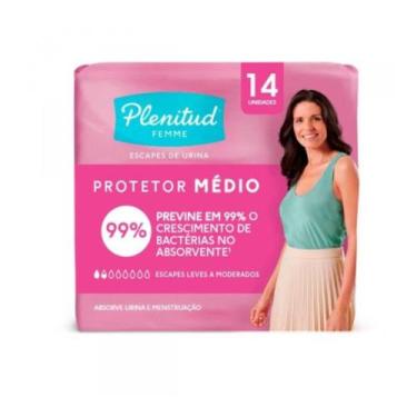 Imagem de Protetor Diario Geriatrico Plenitud Femme Medio C/ 14 Unid