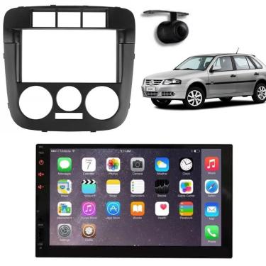 Imagem de Central Multimídia 2 Din Mp5 Gol G4 Câmera Moldura Tela Pt