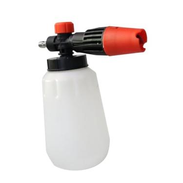 Imagem de Generic Pulverizador de bomba de espuma de 1L, resistente, leve, ajustável, com pressão manual, para sabão, jardim, gramado, detalhamento automotivo, Branco