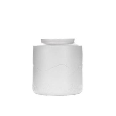 Imagem de Lata de chá Lata de chá de cerâmica, recipiente selado para armazenamento doméstico para chá, café, ervas, açúcar, especiarias e nozes Caixa de chá(Branco)