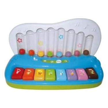 Imagem de Tecladinho Inteligente Infantil Zoop Toys Cor Branco Bebê, Colorido, C