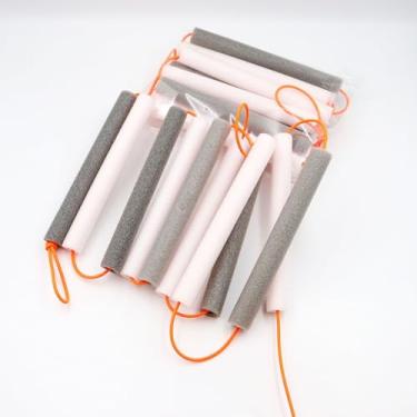 Imagem de Pacote com 2 barras transversais elásticas Krossband, equipamento de treinamento de salto alto de 16,4 m, barra de ginástica dobrável, barra transversal elástica elástica de salto alto, faixas