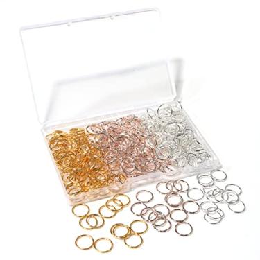 Imagem de Chuyau 300 Peças De Argolas Abertas 10 Mm Banhadas A Prata, Ouro E Rosa Para Fabricação Joias, Únicas Ferro, Brincos Artesanais, Colares, Pulseiras, Pingentes, Gargantilhas