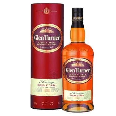 Imagem de Whisky Glen Tuner Heritgee Double Cask Single Malt Whiskey Escocês Port 700ml Teor 40% Finalizado Barris De Vinho