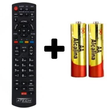 Imagem de Controle Remoto TV LCD / LED Panasonic com Netflix + PILHAS GRATIS - s