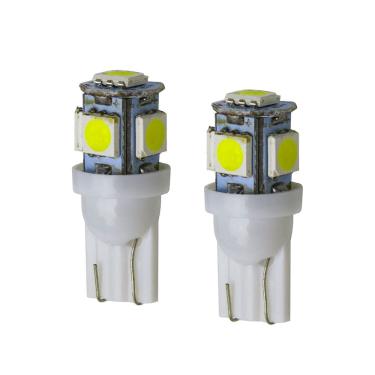 Imagem de Par Lâmpada Pingo LED T10 5 Leds 5W Lanterna Pingão