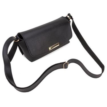 Imagem de Bolsa Pequena Feminina de Lado Transversal - Lê Faria, Preto