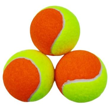 Imagem de Bolas de tênis para crianças, 3 peças, estágio de baixa compressão, tênis infantil para iniciantes, bola de treinamento, transição, prática de brincar com cães