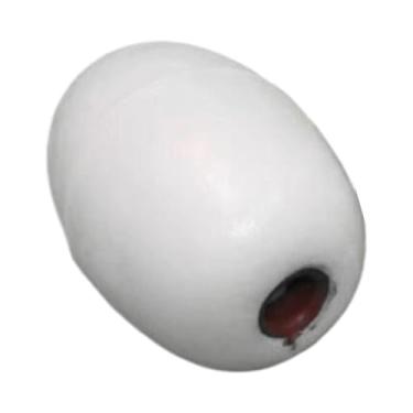 Imagem de menolana Boia flutuante de âncora de caiaque, boia flutuante de barco, bola de corda em formato de azeitona, acessório portátil para barcos de piscina, Branco