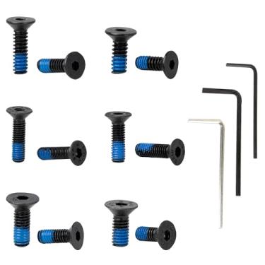Imagem de Nvguoes Pacote com 12 kit de parafusos de ponto vermelho para montagem Holosun 407K/507K/EPS/SCS Carry to Various Optics (com ferramenta de montagem)