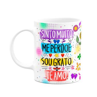 Imagem de Caneca Proteção - Sinto muito - Sou grato - Te amo