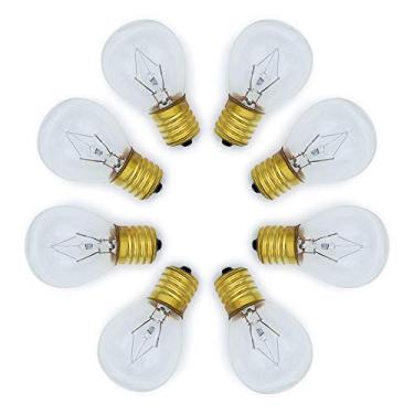 Imagem de lumenivo Lâmpada De Lava 130 V 25 W - Substitui Lâmpadas S11 120 Para Lava, Bolhas E Glitter 14,5" Base Intermediária E17 Eletrodomésticos, Pacote Com 8