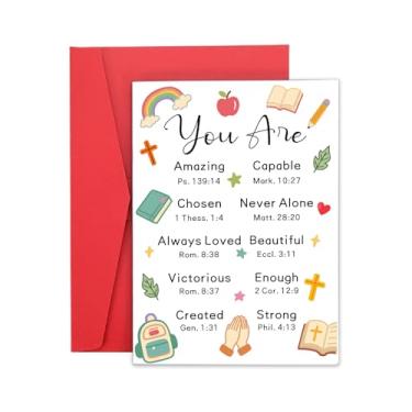 Imagem de Materiais escolares para meninas adolescentes meninos cartões de volta às aulas para crianças Último dia de escola-L presentes para crianças em massa indo para a faculdade/jardim de infância