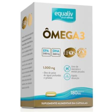 Imagem de Omega 3 óleo de peixe, 180 cápsulas gel, Equaliv