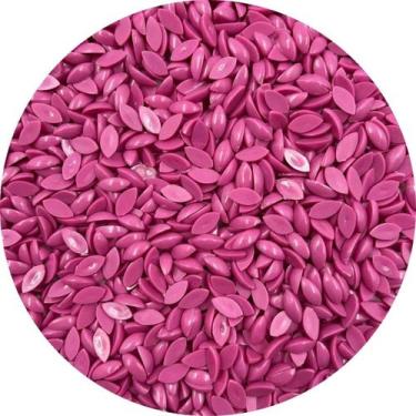 Imagem de Navete Colagem Rosa Escuro 5x9mm Artesanato Biju 100un 10g - Macall