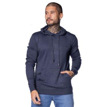 Imagem de Suéter Masculino Balboa Tricot com Capuz Marinho, Marinho, G