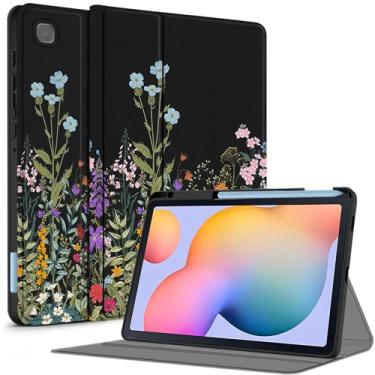 Imagem de Aippdo Capa para Samsung Galaxy Tab S6 Lite 10,4 polegadas 2024/2022/2020 com suporte para caneta S, capa traseira de TPU macio de visualização em vários ângulos com bolso despertar/hibernar