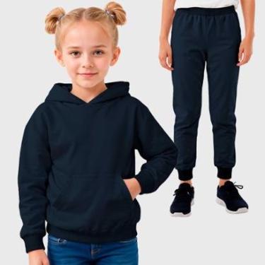 Imagem de Conjunto Moletom Canguru e Calça Infantil Menina Benellys-Feminino