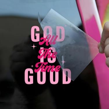 Imagem de Decalque de carro God is Good All The Time, engraçado, cristão, religioso, Jesus, versículo da Bíblia, humor das escrituras, acessórios de janela de carro, afirmações, vinil, impermeável, 15,2 cm