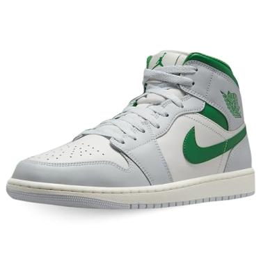 Imagem de Nike Tênis Masculino Air Jordan 1 Mid (Dq8426-142, Ummit Branco/Pure Platinum/Sail/Pine Verde) Tamanho 11,5