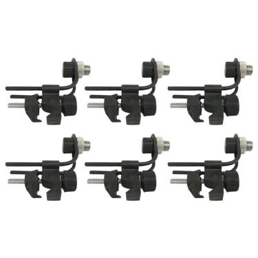 Imagem de Kit 6 Clamp Microfone Bateria Zabumba Percussão Resistente