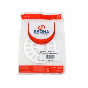 Imagem de Grelha Plástica Redonda Branca 100mm Krona