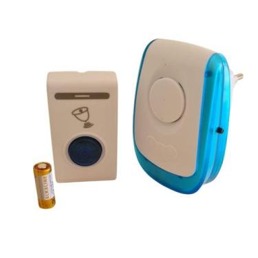 Imagem de Campainha Sem Fio Residencial Longo Alcance Com Aviso Sonoro Toques Di