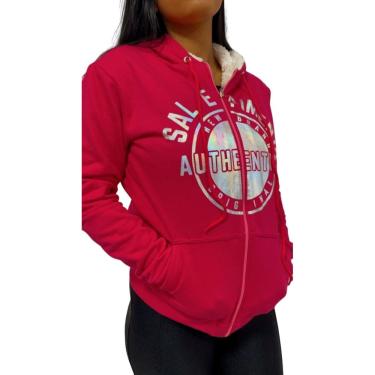 Imagem de Blusa de Moletom Feminina Dupla Face Sal e Pimenta