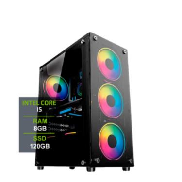 Imagem de Pc Gamer Infojr Intel Core I5, 8GB, Intel HD Graphics 2000, SSD 120GB, Windows 10, Preto - RGB