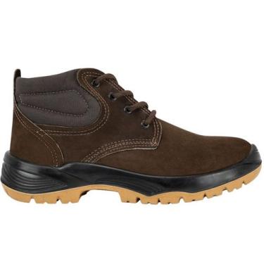 Imagem de Botina Segurança Amarrar Nobuck PVC CP092 Crival EPI Proteção Soldador