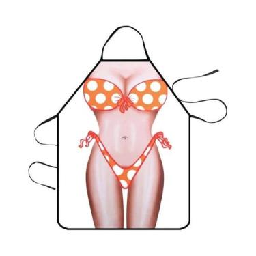 Imagem de Avental Elegante Impresso Humorístico Para Cozinha Doméstica Churrasco