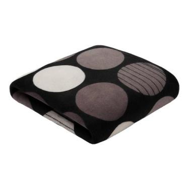 Imagem de Manta Microfibra Estampada Casal 180x200 Admirare, Círculos