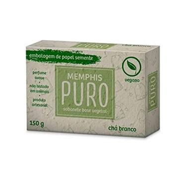 Imagem de Memphis Puro Sabonete Puro Vegetal Vegano Chá Branco De 150G.