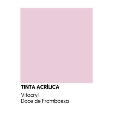 Imagem de Tinta Semibrilho Premium Rosas - Vitacryl, Doce de Framboesa, 3,6 lts