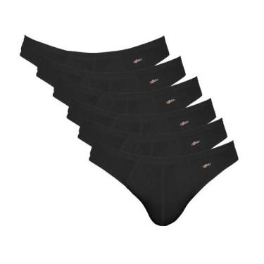 Imagem de 6 Cuecas Tradicional Básica Modelo Slip Light Zorba Em Cotton Algodão,