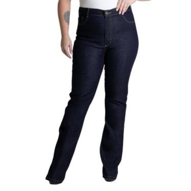 Imagem de Calça Jeans Sawary Plus Size Bootcut - 275222 Azul, Azul, 46