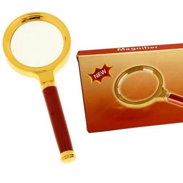 Imagem de Lupa De Luxo Com Lente De Aumento Zoom 10x 60mm Para Leitura Magnifier